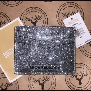 Michael Kors Silver Lg Card Holder
